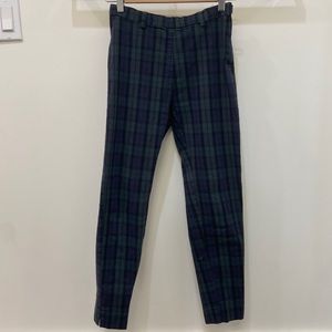BRANDY MELVILLE Tilden Green and blue plaid pants!